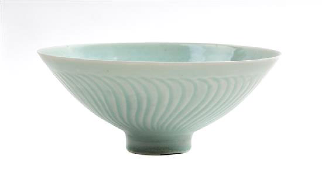 A Celadon Glazed Bowl Diameter 7 1/2 inches. (1 of 2)