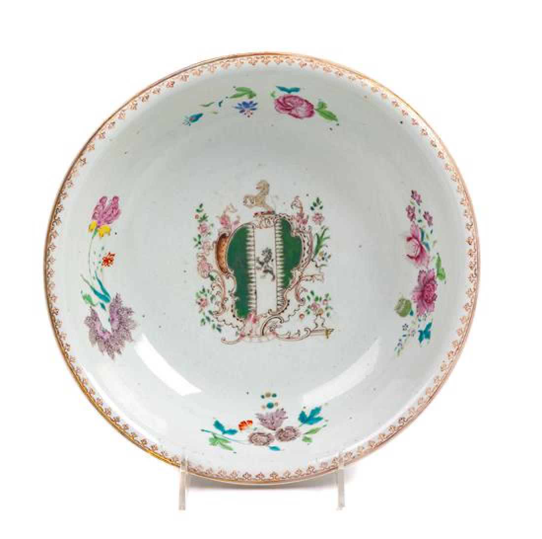 A Chinese Export Porcelain Armorial Bowl Diameter 10 (1 of 1)