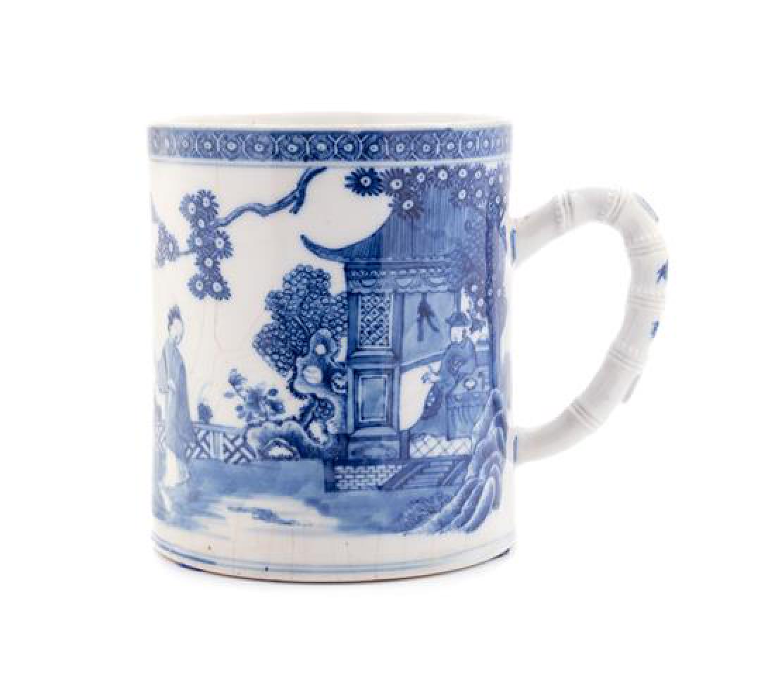 A Chinese Export Porcelain Mug Height 5 1/2 inches. (1 of 2)