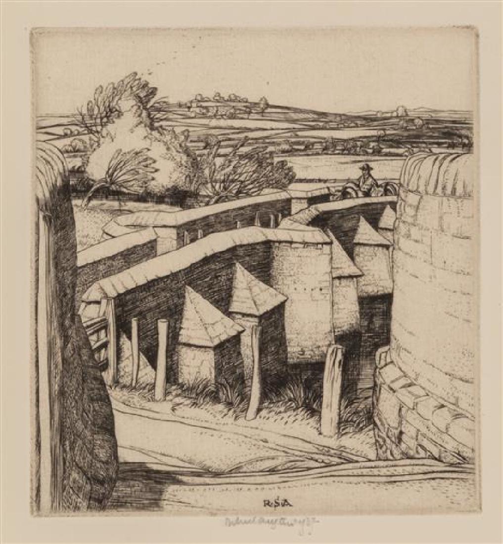 Robert Austin, (English, 1895-1973), The Pack Bridge, (1 of 2)