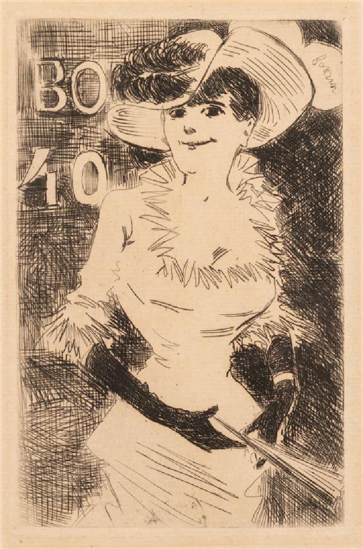 Jean-Louis Forain, (French, 1852-1931), A group of four (1 of 3)