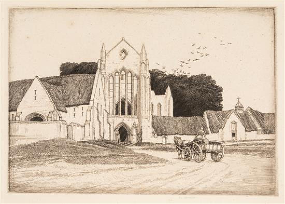 Frederick Landseer Griggs, (English, 1876-1938), Lone (1 of 2)