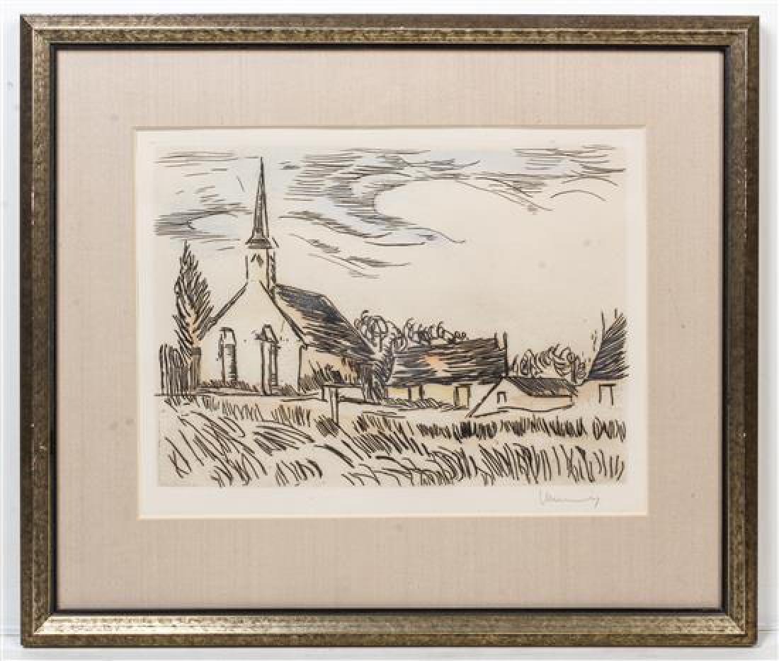 * Maurice de Vlaminck, (French, 1876–1958), Une église (1 of 1)
