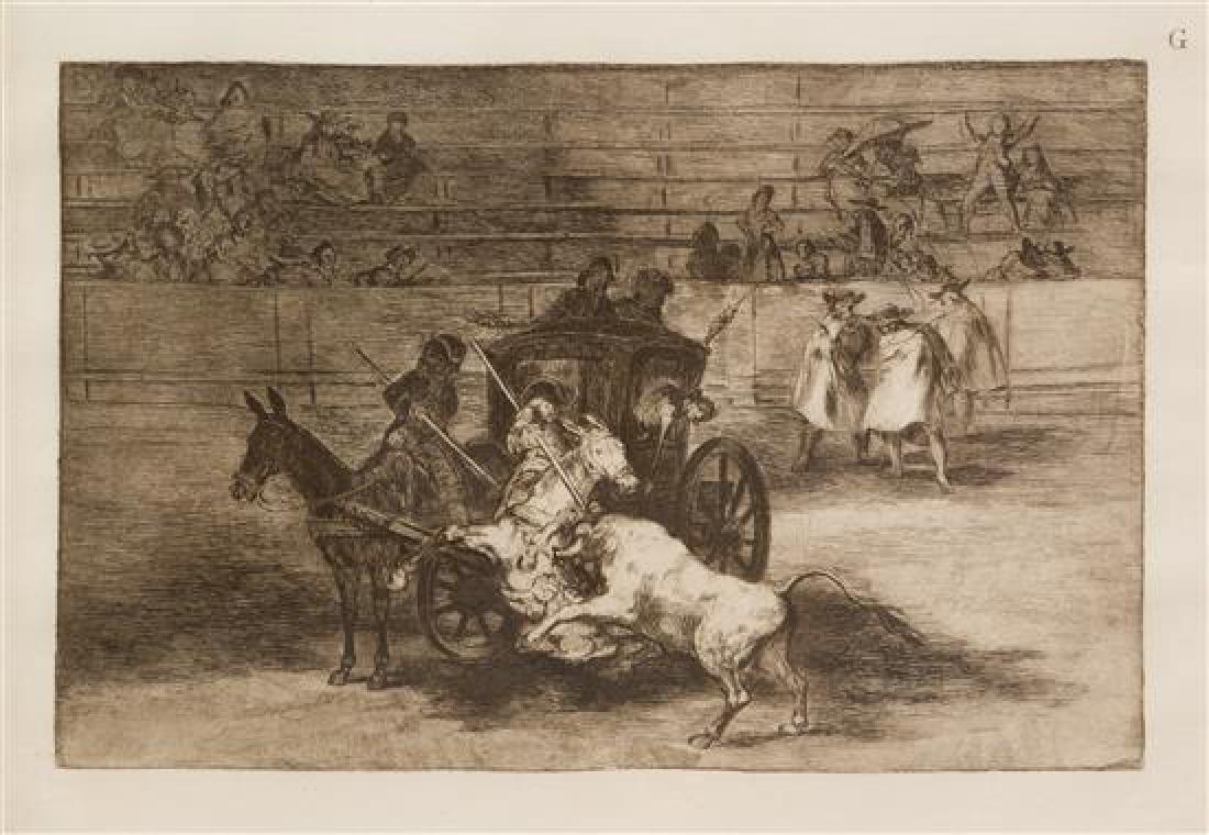 Francisco Goya, (Spanish, 1746-1828), Bullfighting (two (1 of 2)