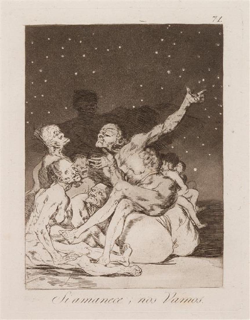 Francisco Goya, (Spanish, 1746-1828), Los Capricos, (1 of 3)