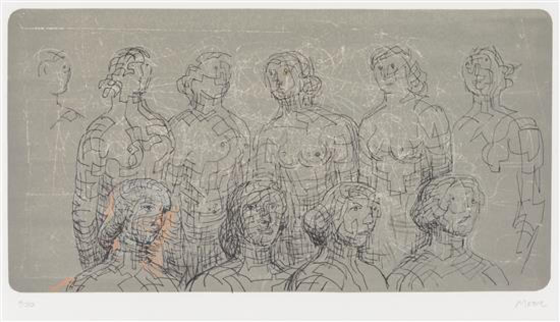 Henry Moore, (English, 1898-1986), Female Figures with (1 of 1)