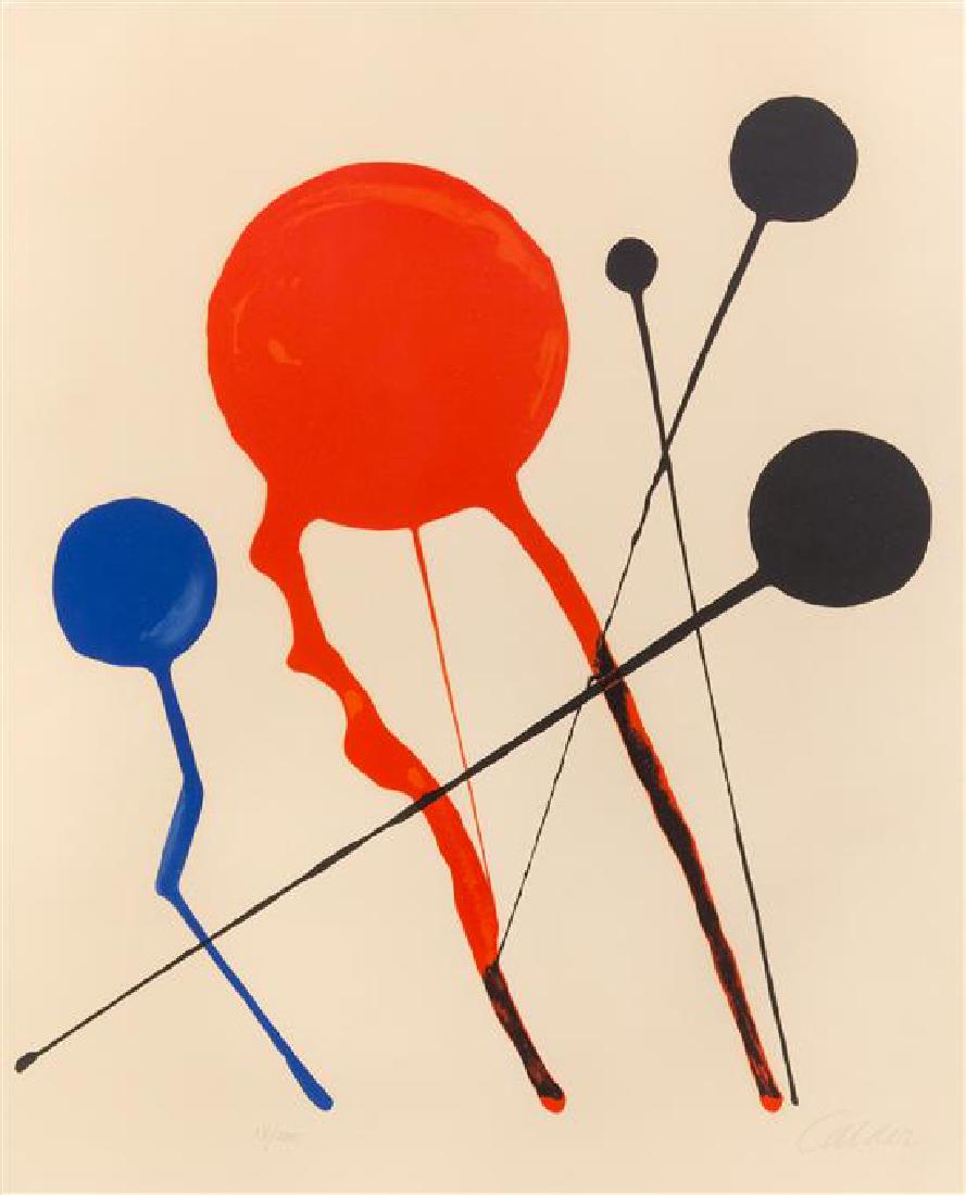 Alexander Calder, (American, 1898-1976), Cometes: Alexander Calder (American, 1898-1976) Cometes lithograph numbered 18/200 and signed in pencil Sheet: 27 x 21 1/2 inches. Estimate $800-1,200