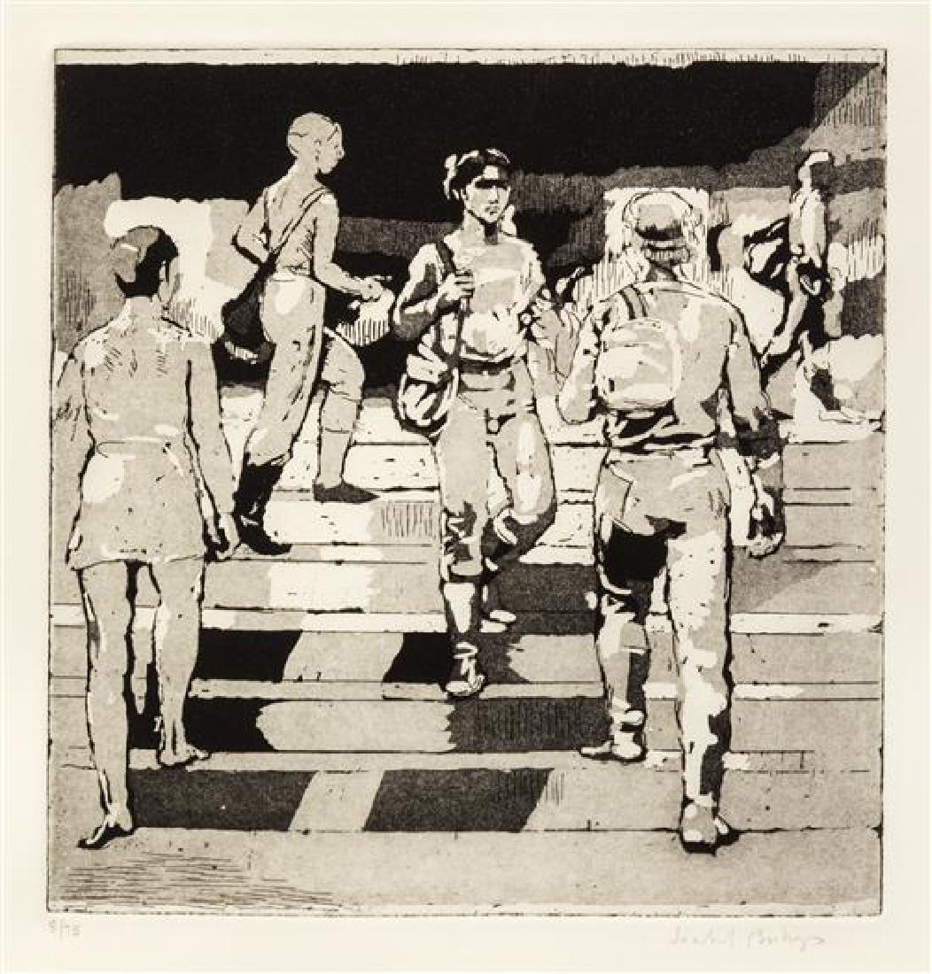 Isabel Bishop, (American, 1902-1988), Entrance to Union (1 of 1)