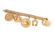A Yellow Gold Charm Bracelet with Five Attached Charms,