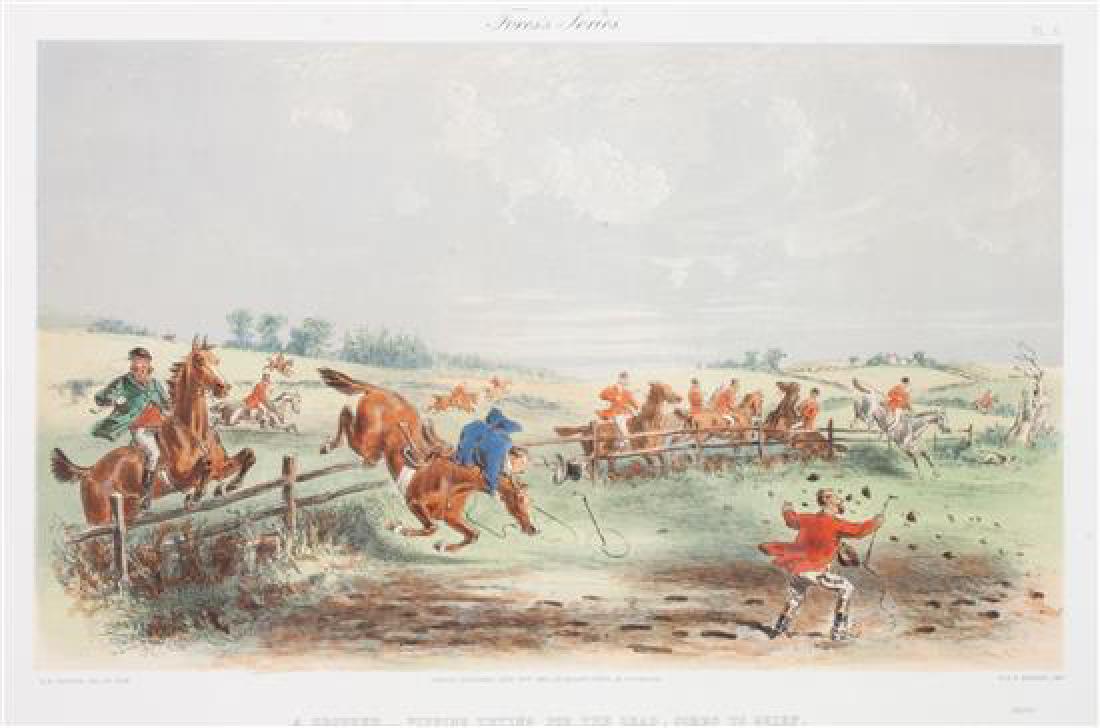 Twelve English Handcolored Lithographs 9 x 15 inches (1 of 6)