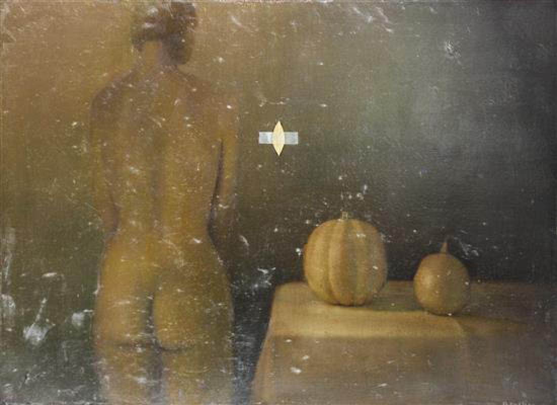 Kit Reuther 26 x 36 inches: Kit Reuther (20th/21st century) Nude with Still Life, oil on canvas, signed Reuther (lower right) 26 x 36 inches Estimate $200-400 Property from the Howard and Catherine Feldman Folk and Southwestern 