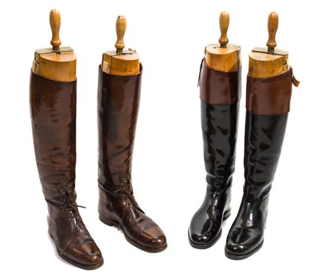 Three Pairs of Leather English Riding Boots (1 of 1)