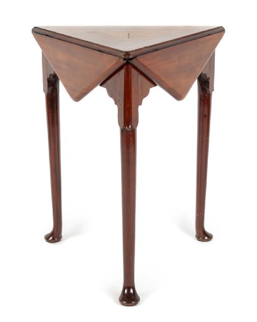 George II Mahogany Hexagonal Top Drop Leaf Table Height (1 of 1)