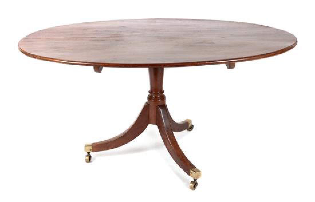 George III Oval Tilt Top Pedestal Breakfast Table (1 of 1)