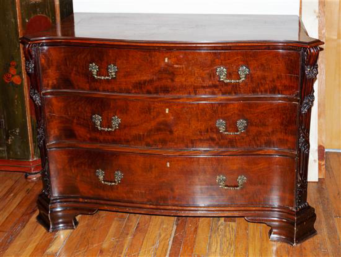 George III Mahogany Chest of Drawers Height 36 x width (1 of 1)