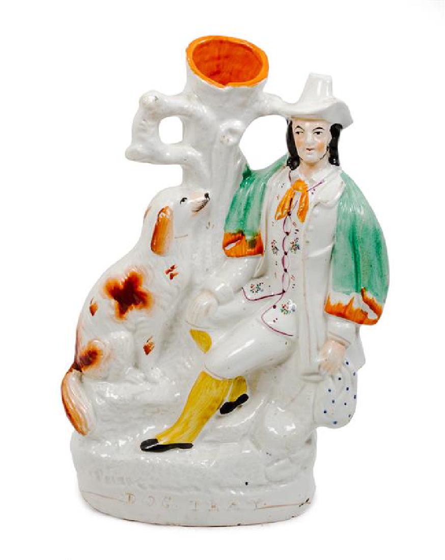 Staffordshire Glazed Pottery Spill Vase Height 13 x (1 of 1)