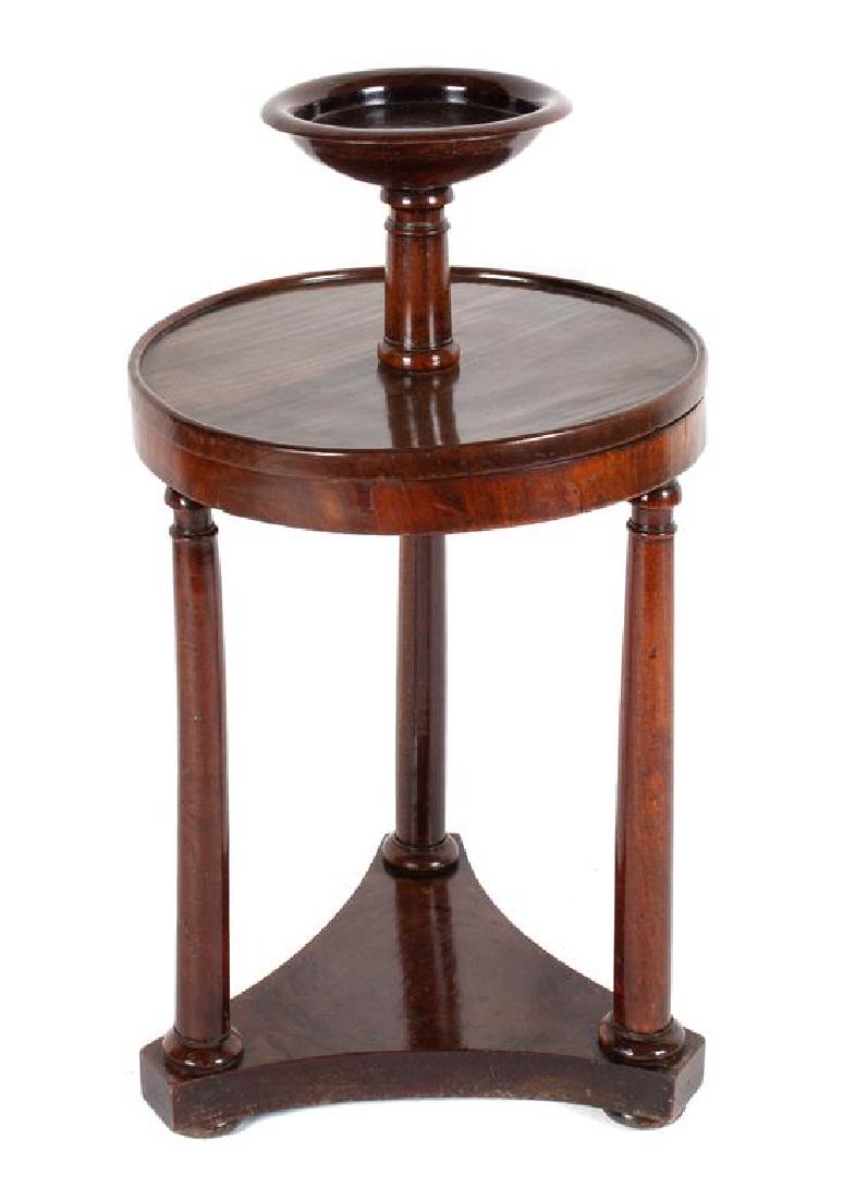 English Mahogany Two-Tiered Table Height 30 3/4 x (1 of 1)