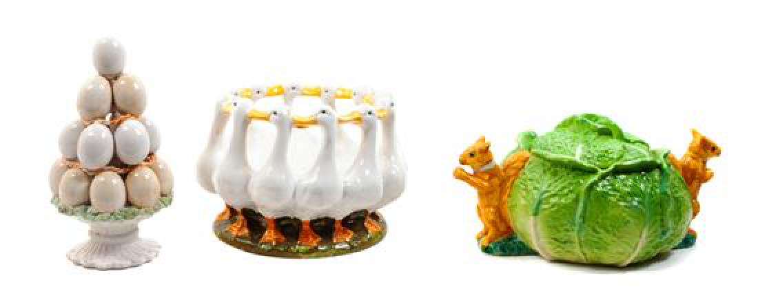 Three Porcelain Table Articles Height of first 7 inches (1 of 1)