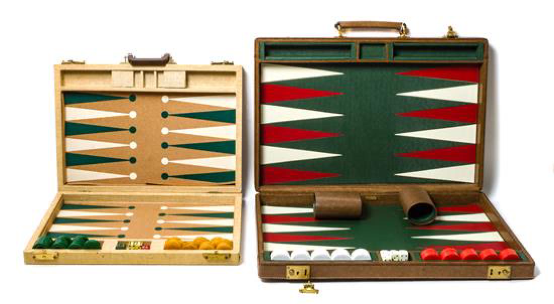 Four Vintage Backgammon Sets Largest: 13 1/2 x 19 (1 of 1)