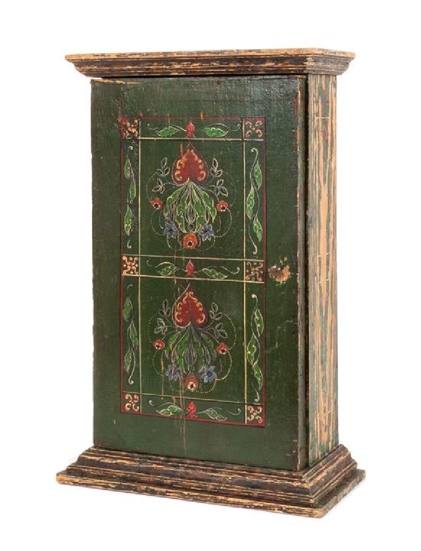 German or Austrian Painted Wood Cabinet Height 19 1/2 x (1 of 1)