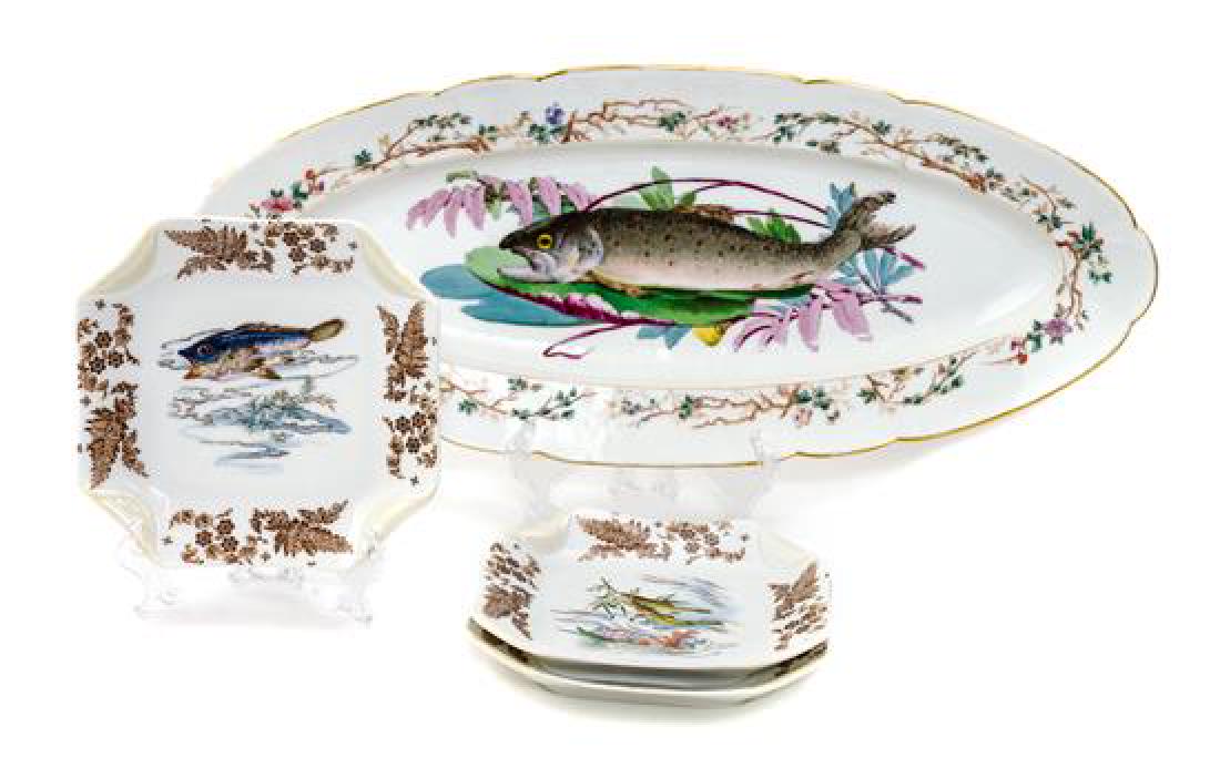 Haviland Limoges Porcelain Fish Service Length of (1 of 1)