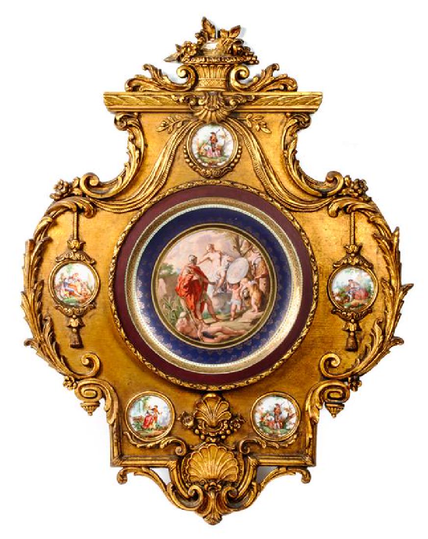 Royal Vienna Style Framed Plate Height 36 x width 27 (1 of 1)