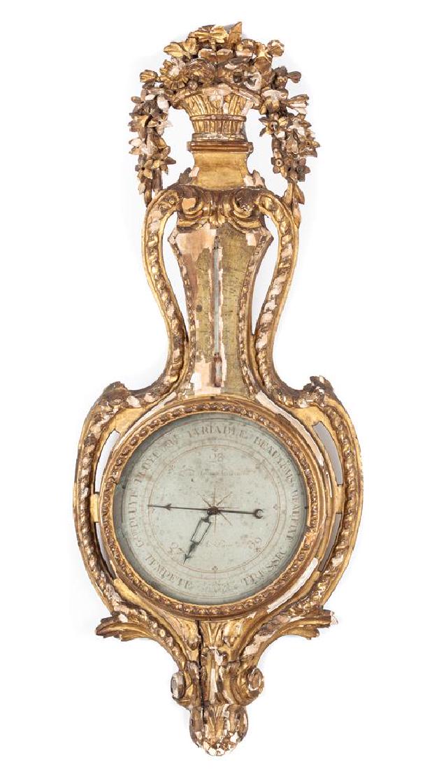 French Giltwood Barometer Height 36 x width 15 inches (1 of 1)