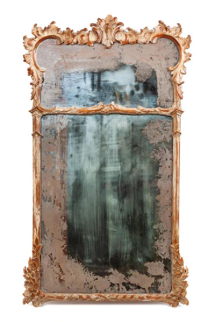 Carved Wood Pier Mirror Height 42 x 23 1/2 inches (1 of 1)