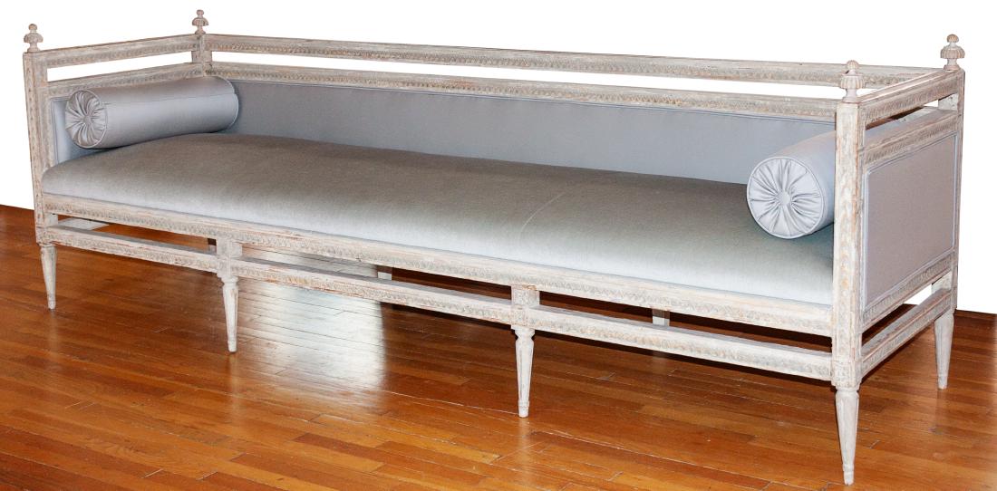 Louis XVI Style Settee Height 36 x length 103 3/4 x (1 of 1)