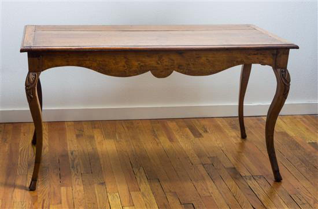 Continental Rococo Carved Walnut Writing Table Height (1 of 1)