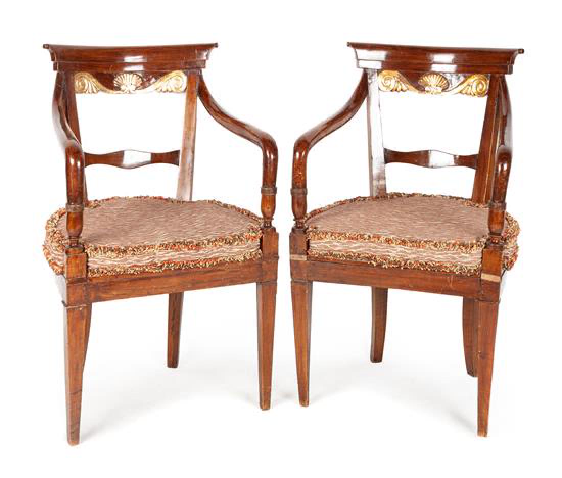 Set of Four Italian Empire Fauteuils Height 34 x width (1 of 1)