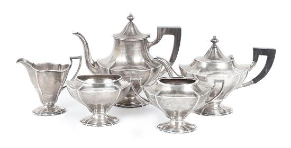 American Five Piece Tea and Coffee Service height of (1 of 1)