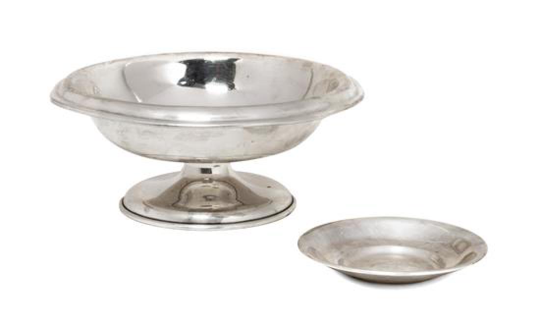 American Sterling Silver Footed Bowl and Small Dish (1 of 1)