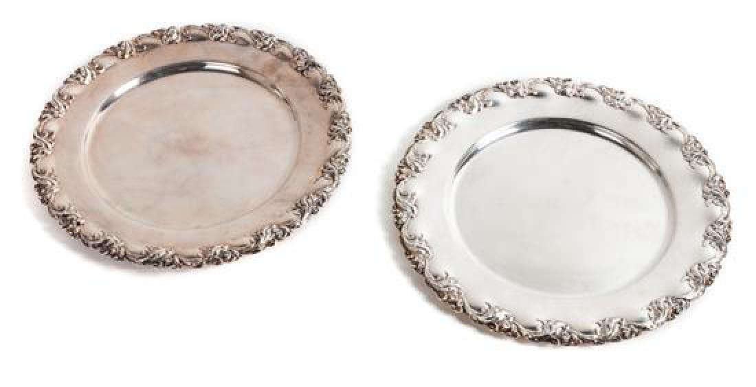 Eight American Silver Plates Diameter 10 inches (1 of 1)