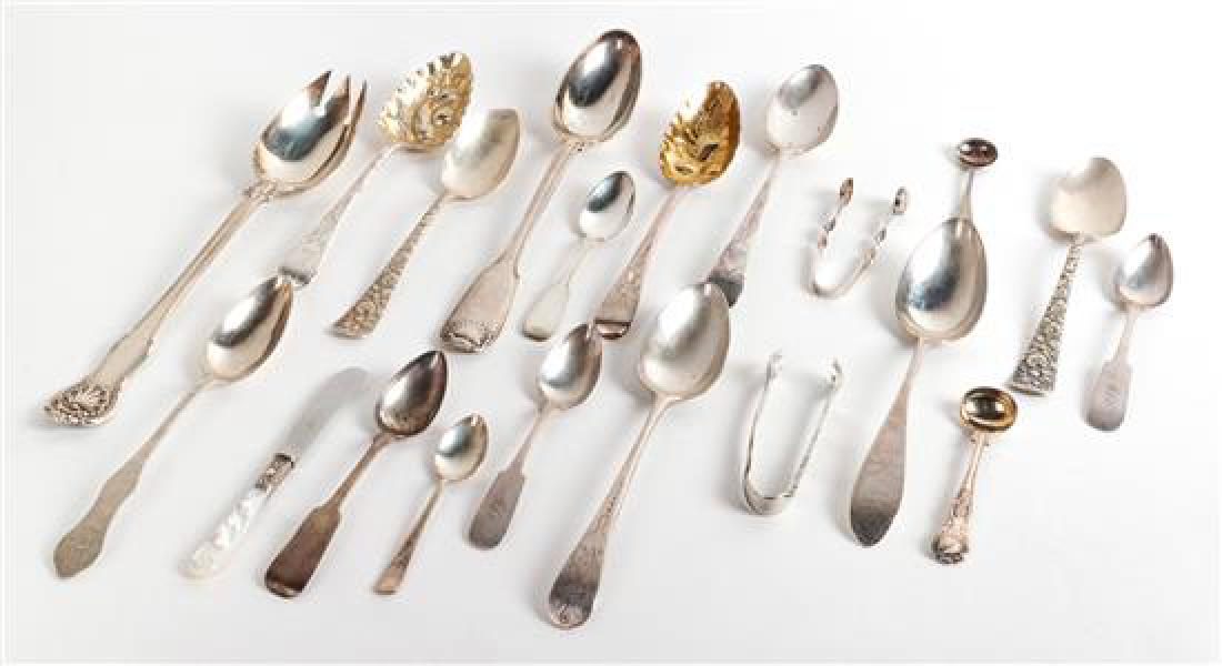 Assembled Group of Silver and Silverplate Spoons and (1 of 1)