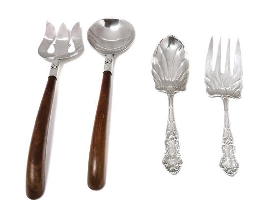 Two Sterling Silver Two Piece Salad Serving Sets height (1 of 1)