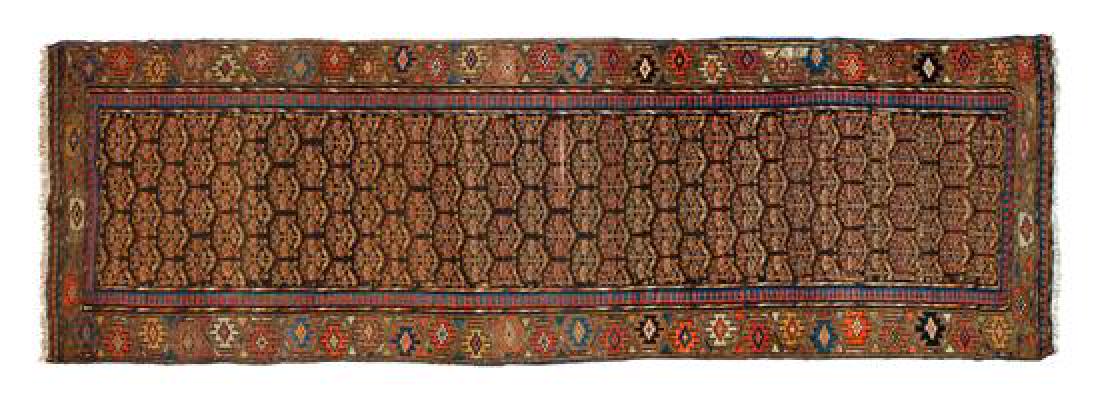 A Turkoman Wool Runner 11 feet 1 inch x 3 feet 6 1/2 (1 of 1)