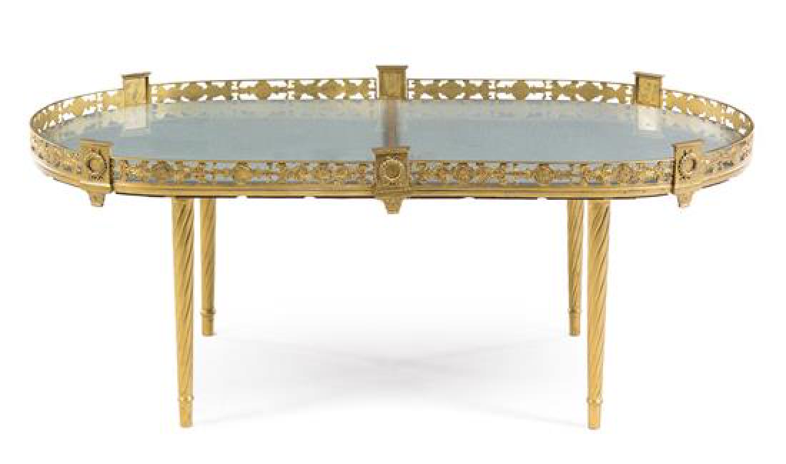 An Empire Style Gilt Metal Low Table Height 17 7/8 x (1 of 1)