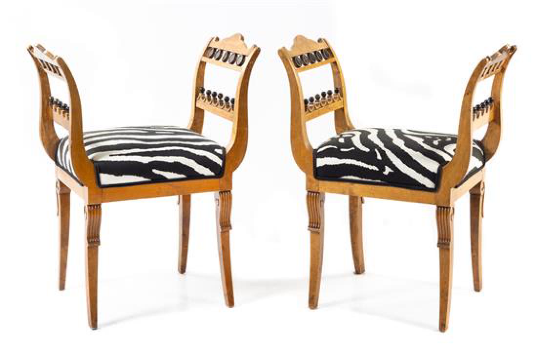 A Pair of Biedermeier Style Benches Height 31 x width (1 of 1)