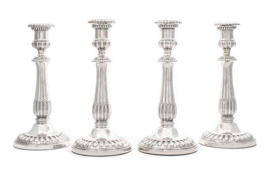 A Set of Four George III Silver Candlesticks, John (1 of 1)