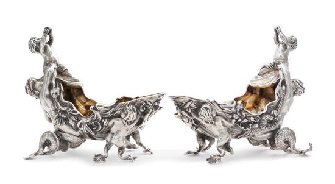 A Pair of Victorian Silver Figural Sauce Boats, Charles (1 of 1)