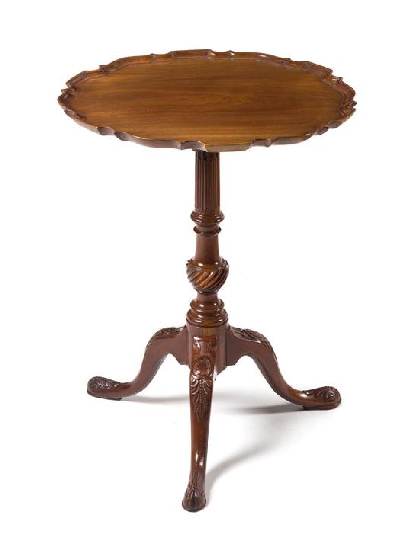A George II Mahogany Tripod Table Height 26 x diameter (1 of 1)