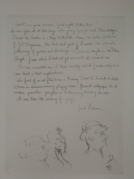 JACK LEVINE (American B. 1915) The Dreigroschenfil: JACK LEVINE (American B. 1915) The Dreigroschenfilm" 1967, Portfolio of twenty-five soft ground etchings on BFK Rives; each pencil signed and numbered XXI/XLV in the margin, with title page and table