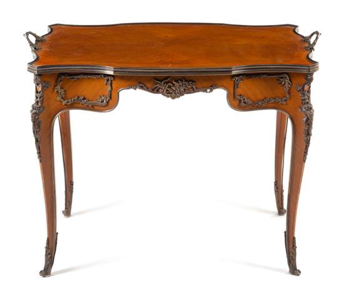 A Louis XV Style Gilt Bronze Mounted Tea Table Height (1 of 1)
