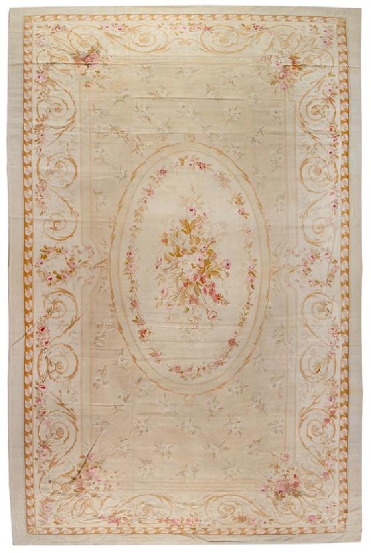 An Aubusson Style Wool Rug 18 feet 2 inches x 10 feet 1 (1 of 1)