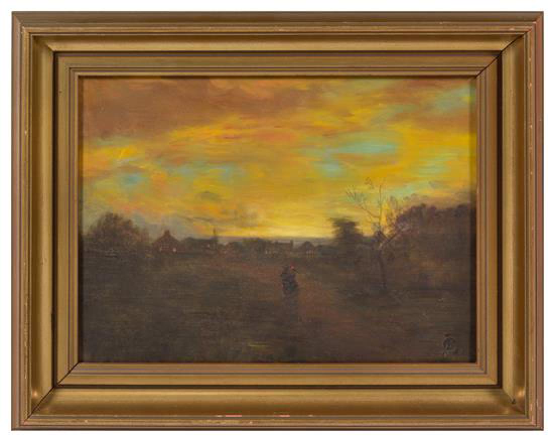 Continental School, (19th Century), Sunset Landscape (1 of 1)