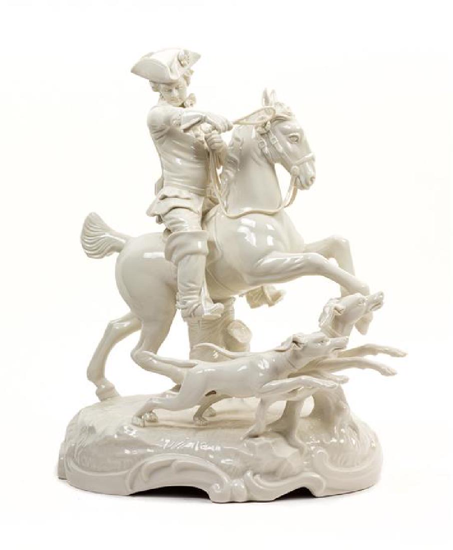 A Nymphenburg Blanc-de-Chine Porcelain Figural Group (1 of 1)