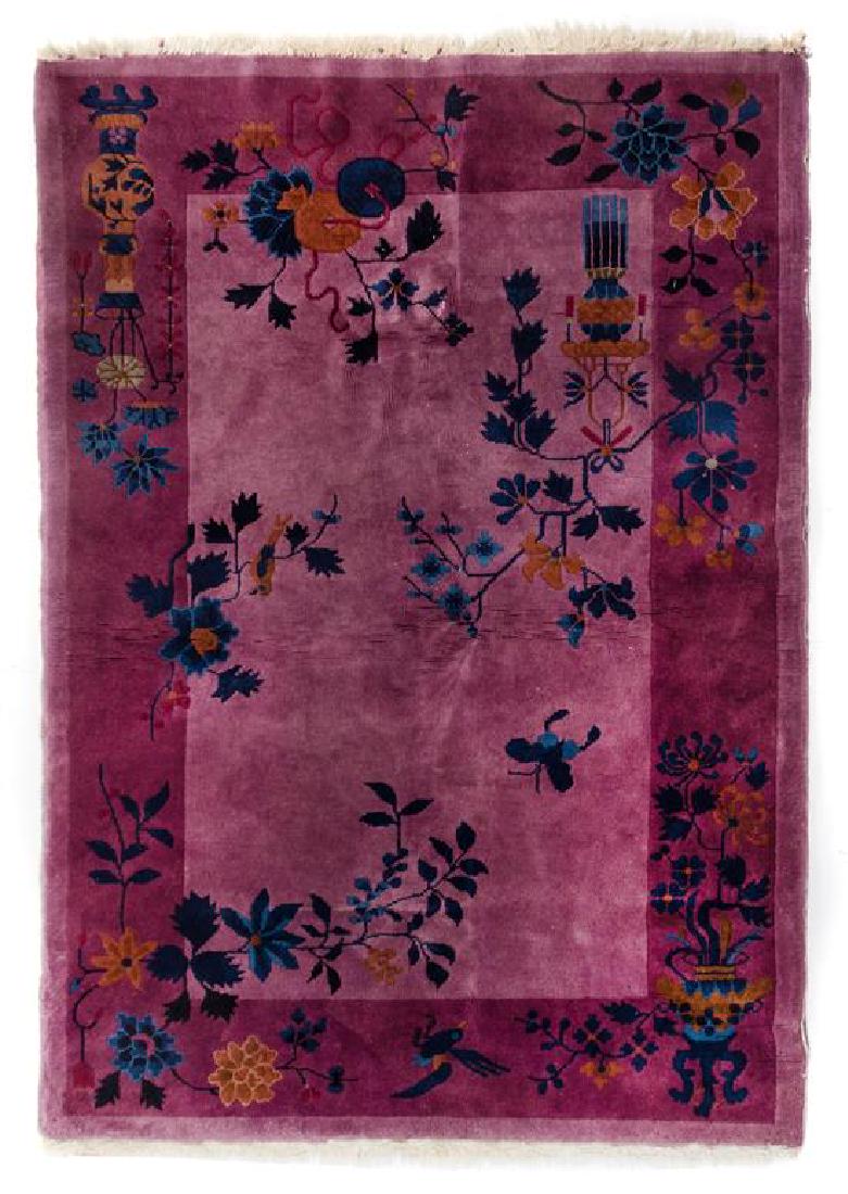 A Chinese Wool Rug 5 feet 9 inches x 4 feet. (1 of 1)