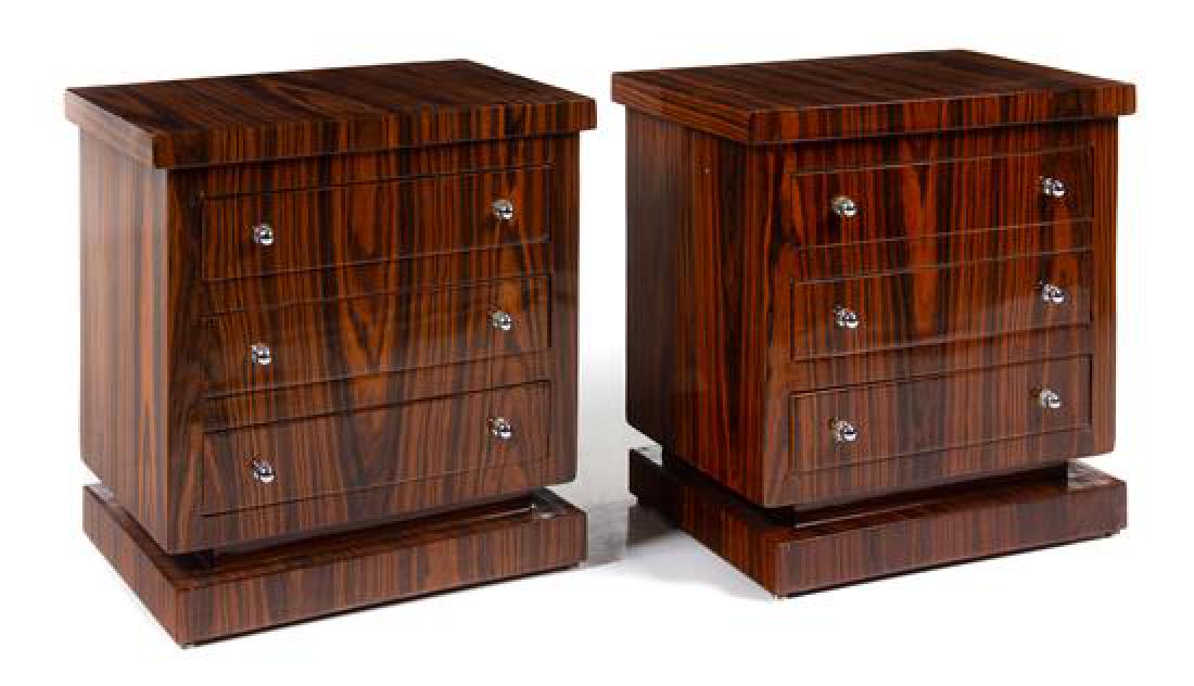 A Pair of Art Deco Style Nightstands Height 23 1/8 x (1 of 1)