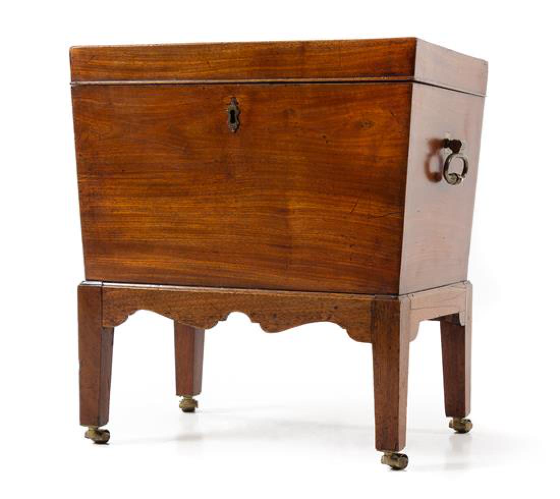 A George III Mahogany Cellarette Height 22 x width 20 x (1 of 1)